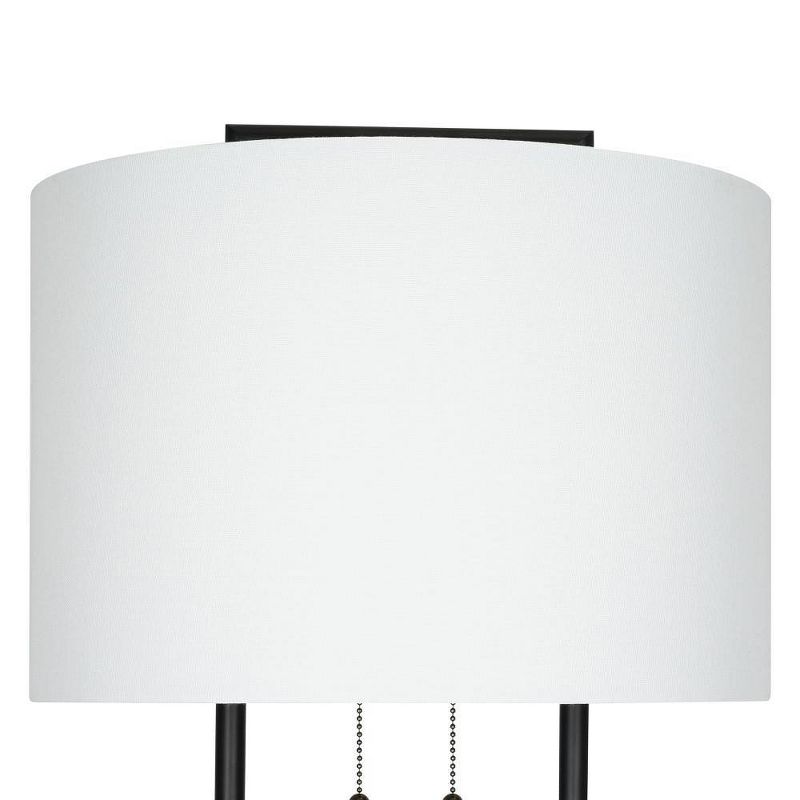 58" Dual Pole Floor Lamp (Includes LED Light Bulb) Black - Cresswell Lighting