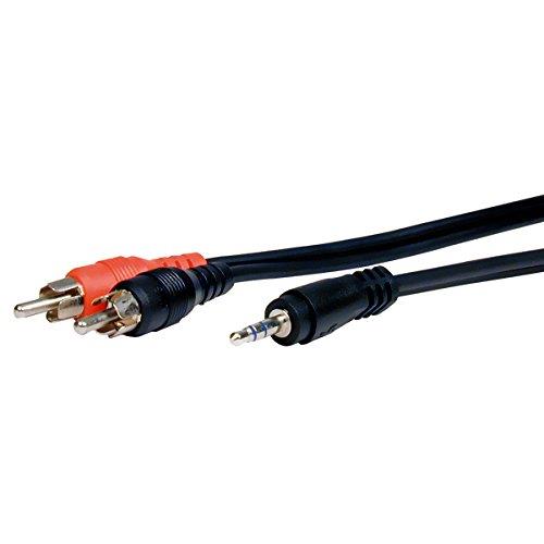Comprehensive Cable MPS-2PP-10ST 10' Standard Series 3.5mm Stereo Mini Plug to 2 RCA Plugs Audio Cable