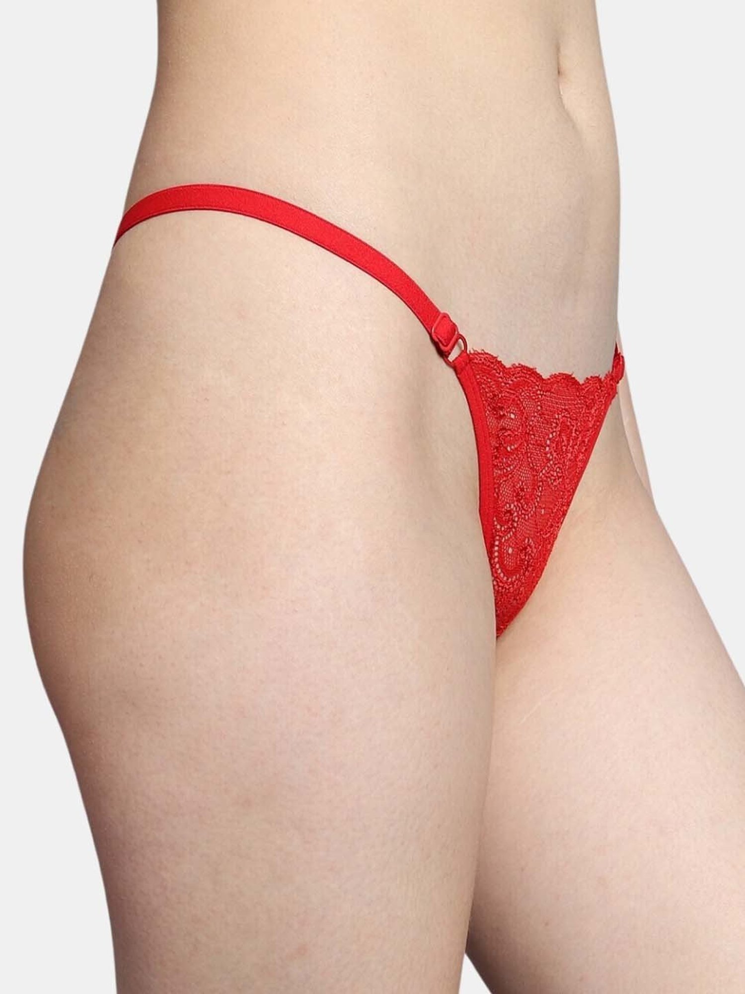 Bleeding Heart Red Lace Work Panty