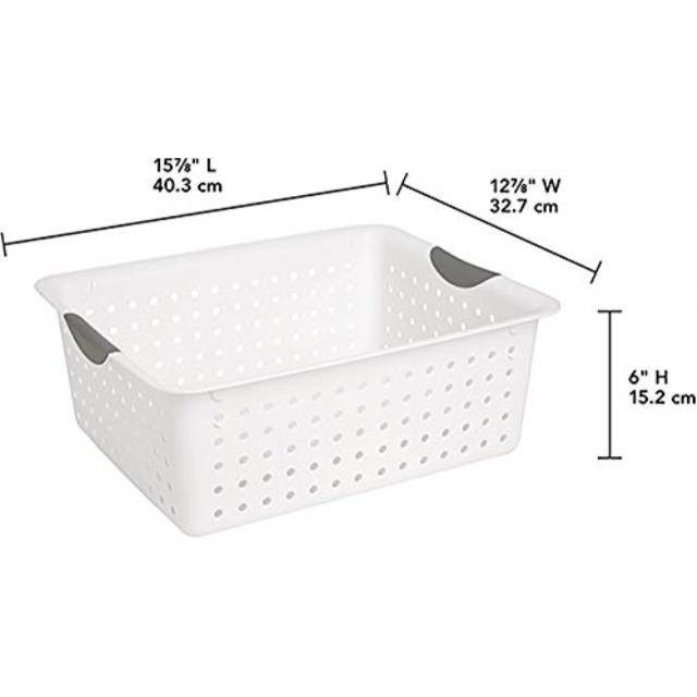Sterilite Basket Ultra Lg Wht 2194-2164