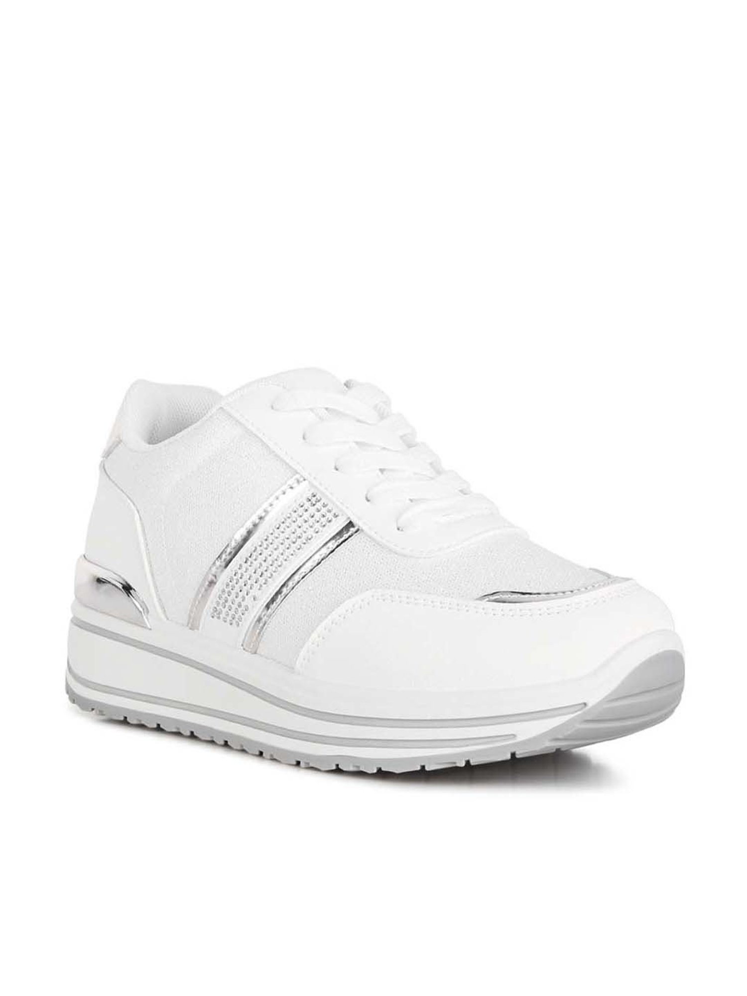 London Rag Women's White Casual Sneakers