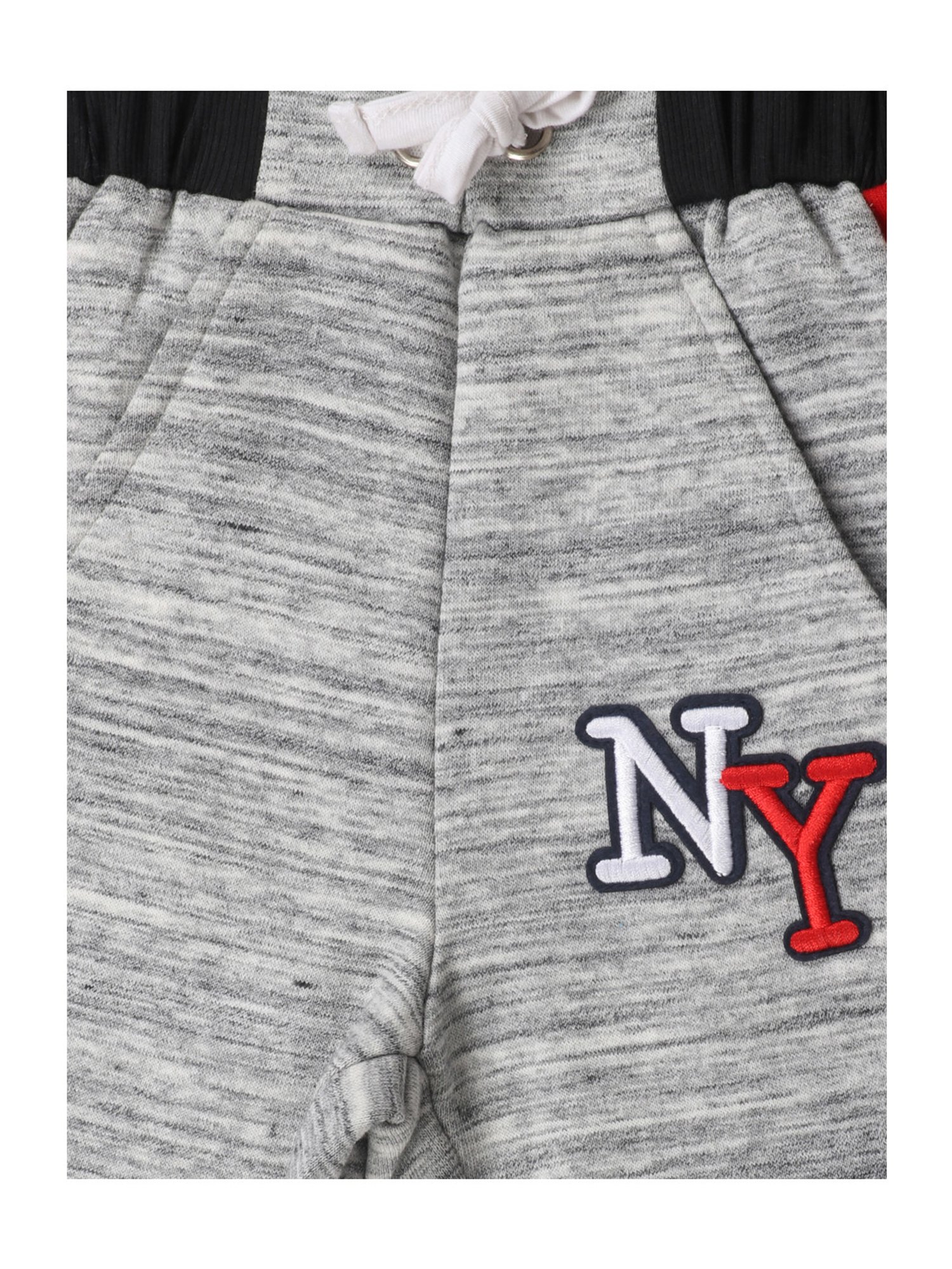Lazy Shark Boys Grey Striped  Joggers