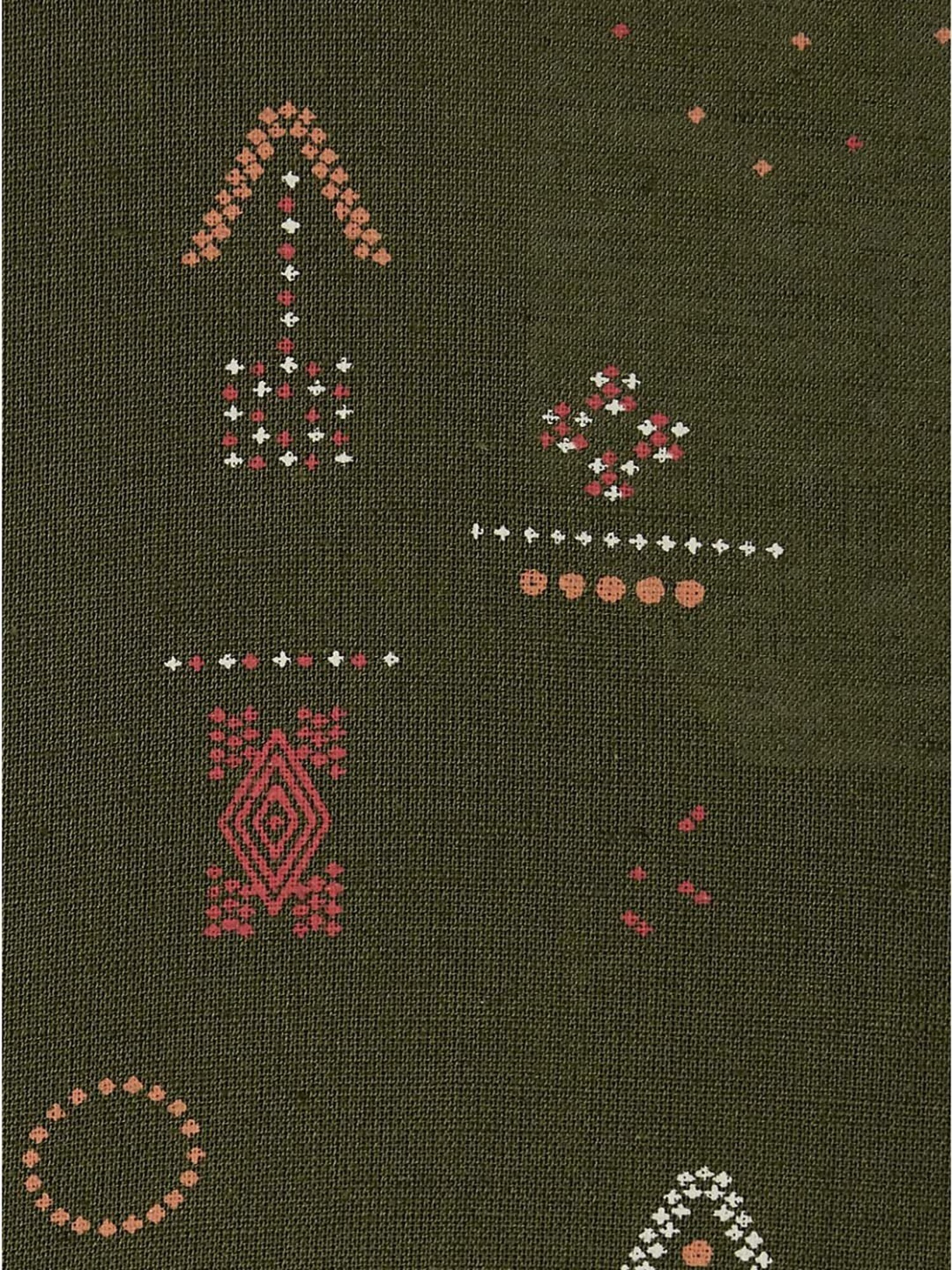 Akkriti by Pantaloons Olive Green Printed Top