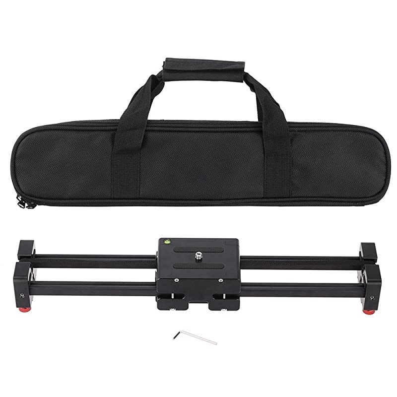 32in Retractable Camera Video Slider Dolly Track Rail Stabilizer Load Up to 8kg Compatible with Canon Nikon Sony DSLRs Camcorders
