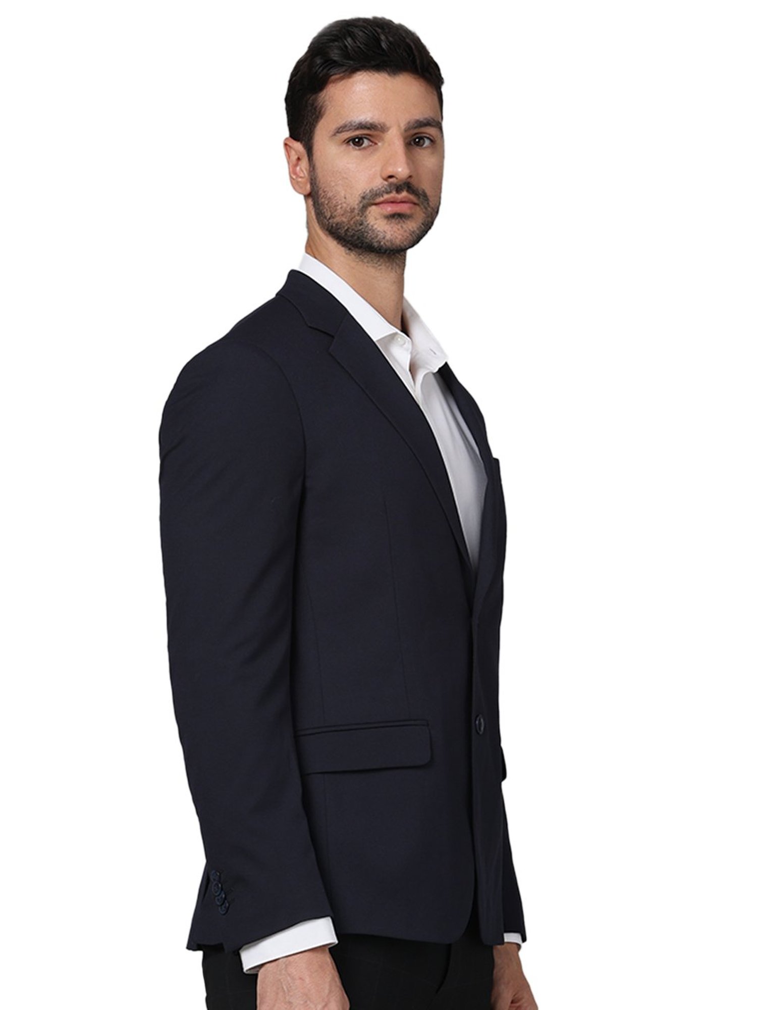 celio* Navy Slim Fit Blazer