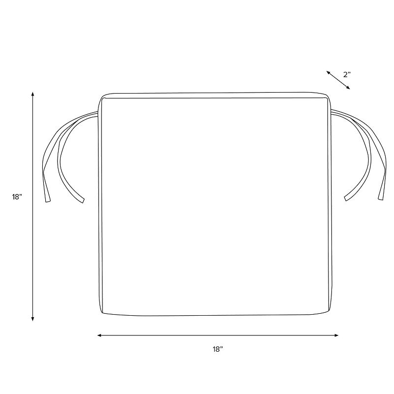 Outdoor Seat Cushion Dart Shadow  Furniture Mfg - Skyline Furniture