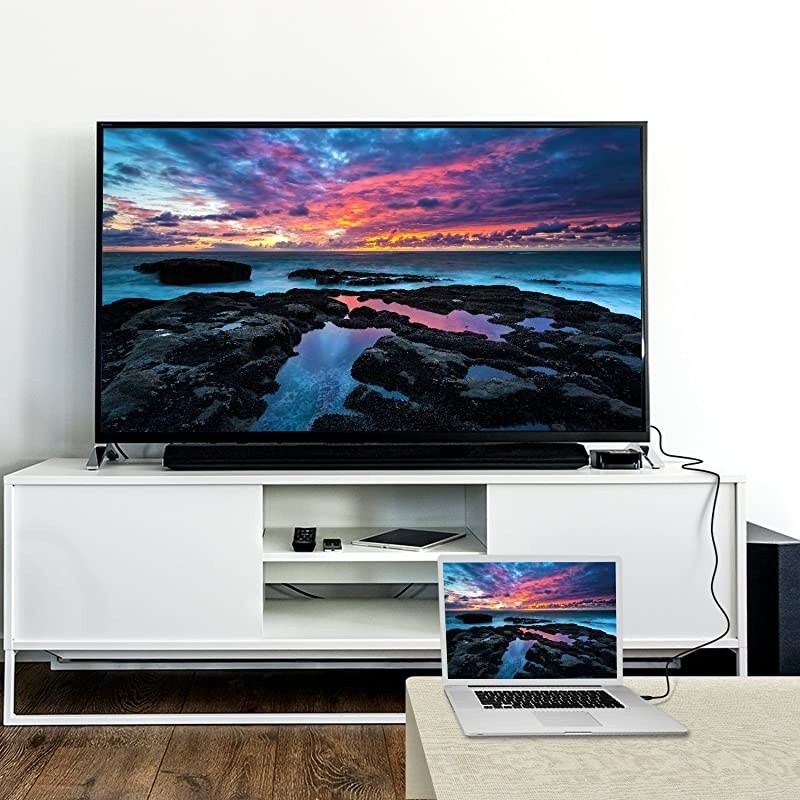 to AV Converter to RCAto AV 1080P to 3RCA CVBS AV Composite Video Audio Converter Adapter Supports PALNTSC with USB Charge Cable for PC Laptop HDTV DVD to AV Black