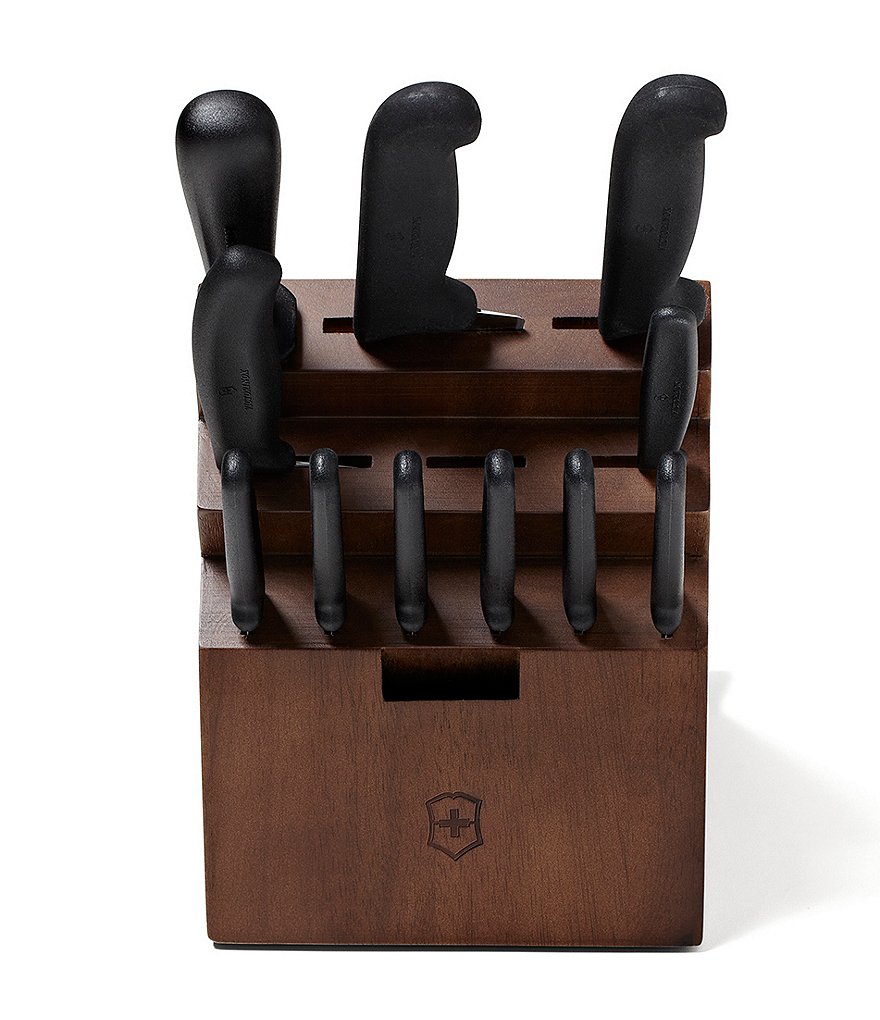 Victorinox Swiss Army 13-Piece Fibrox Pro Swivel Cutlery Block Set