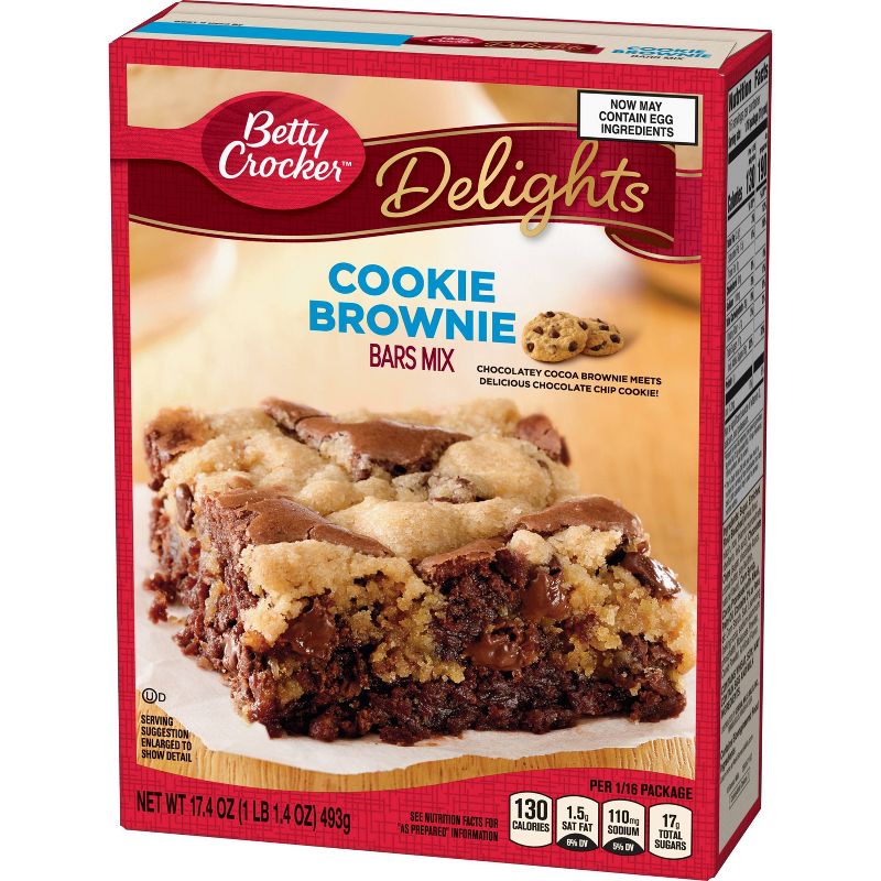 Betty Crocker Cookie Brownie Bars Mix - 17.4oz