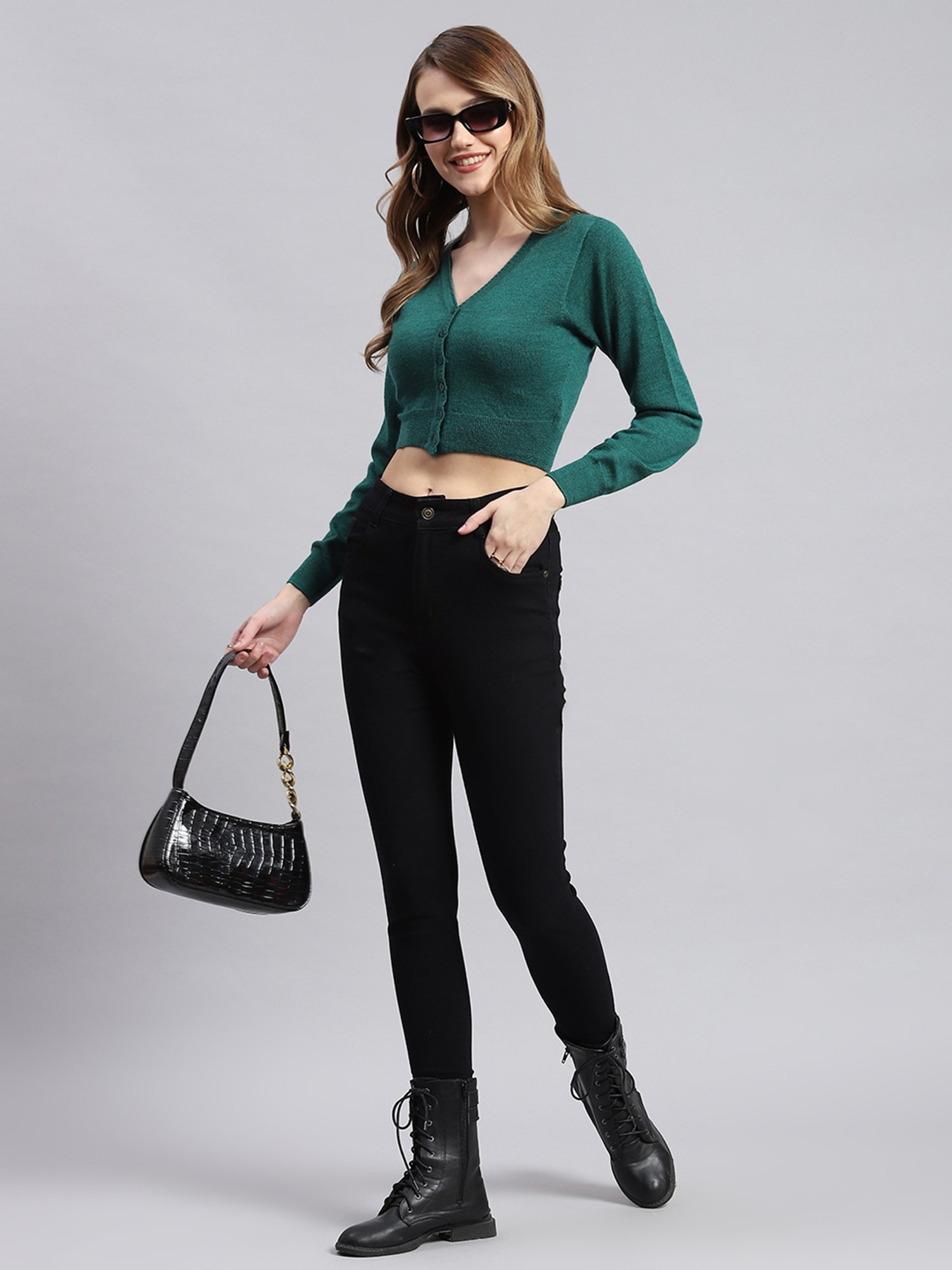 Monte Carlo Green Cardigan