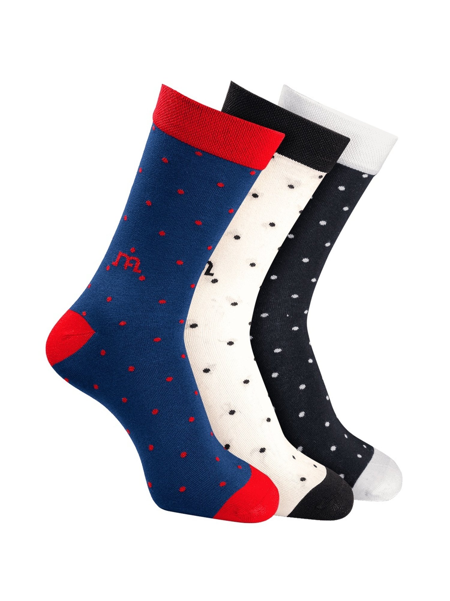 Man Arden Multicolor Textured Socks - Set of 3