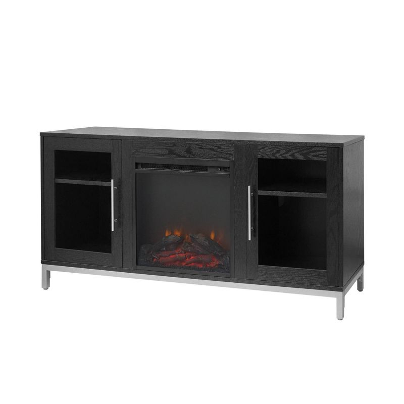 Lainey Fireplace TV Stand for TVs up to 65" Black - Versanora