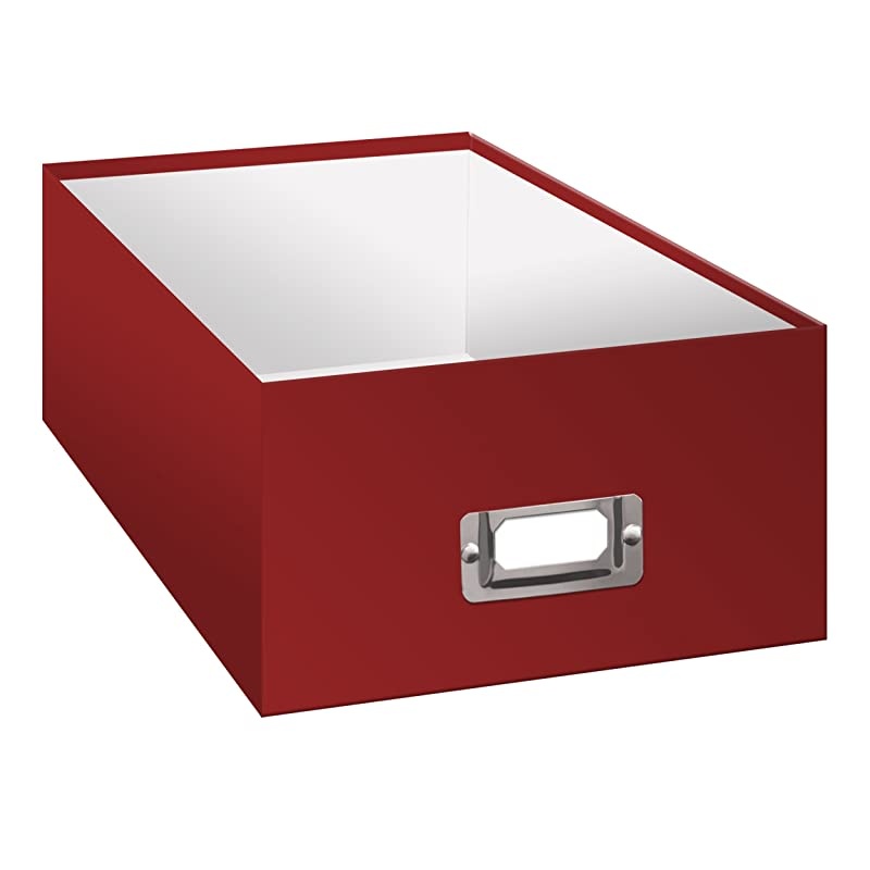 Photo Storage Box Bright Red