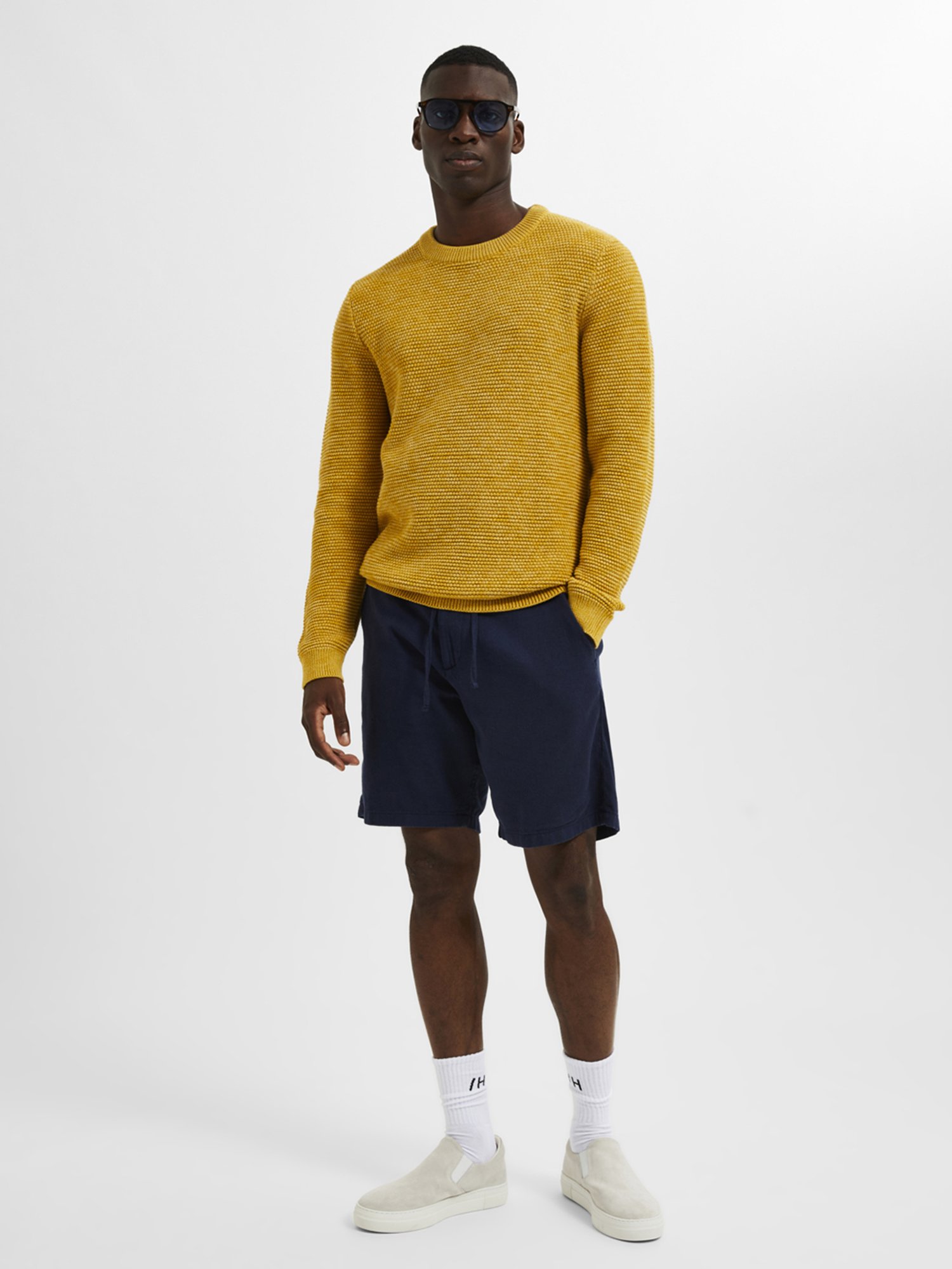 SELECTED HOMME Navy Regular Fit Shorts