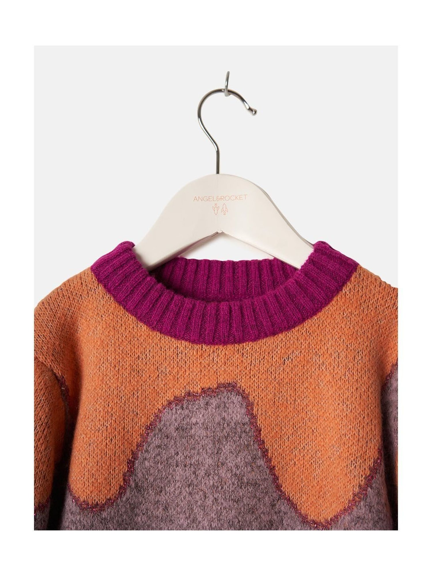 Angel & Rocket Kids Multicolor Color Block Full Sleeves Sweater