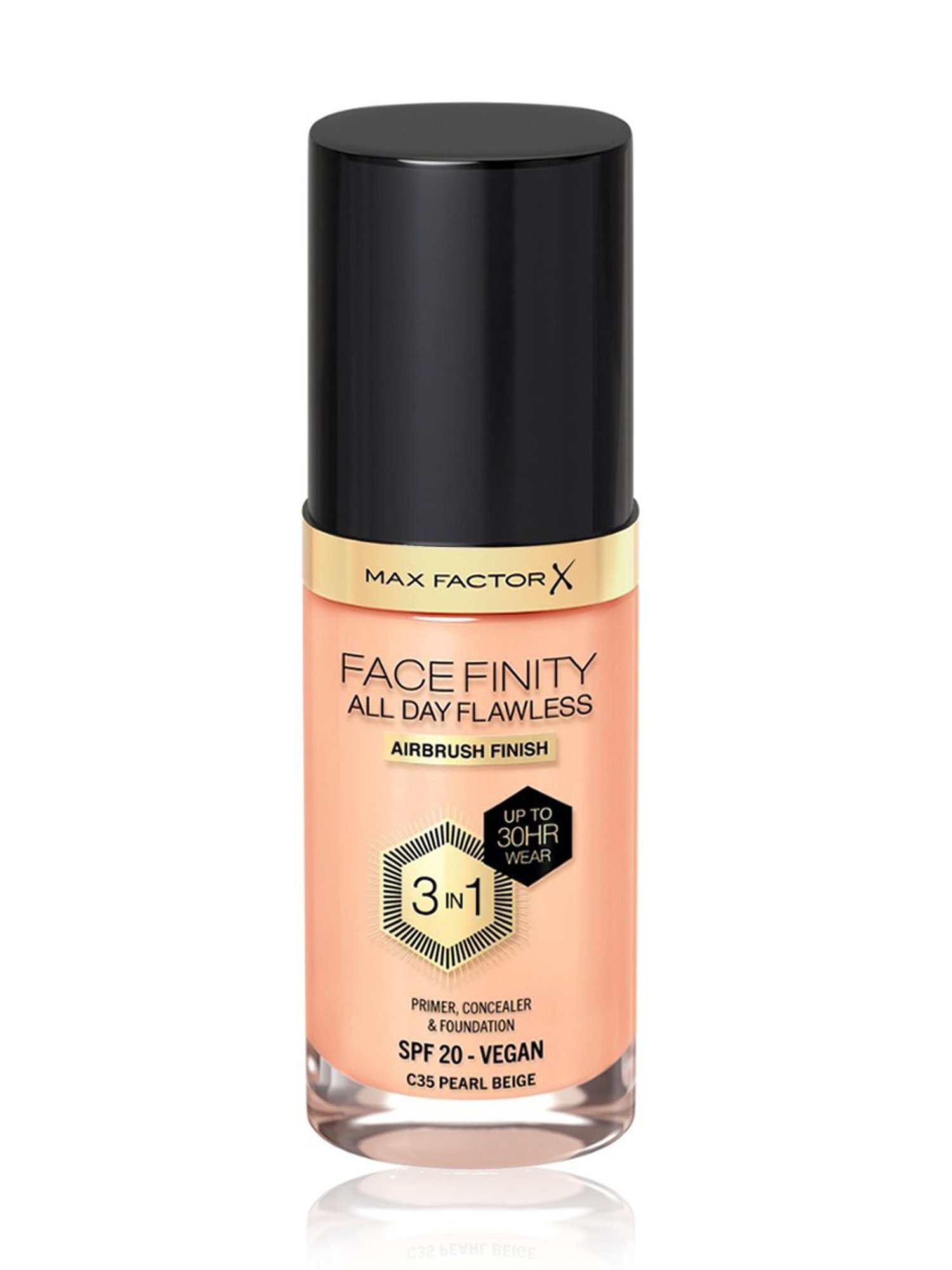 Max Factor Facefinity All Day Flawless 3 In 1 Foundation SPF 20 C35 Pearl Beige - 30 ml