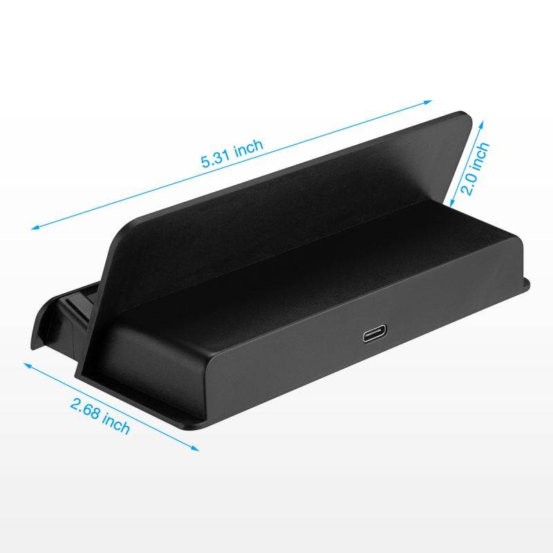 Portable Charging Dock Station Stand for Nintendo Switch Charger with Type-C Charging Cable