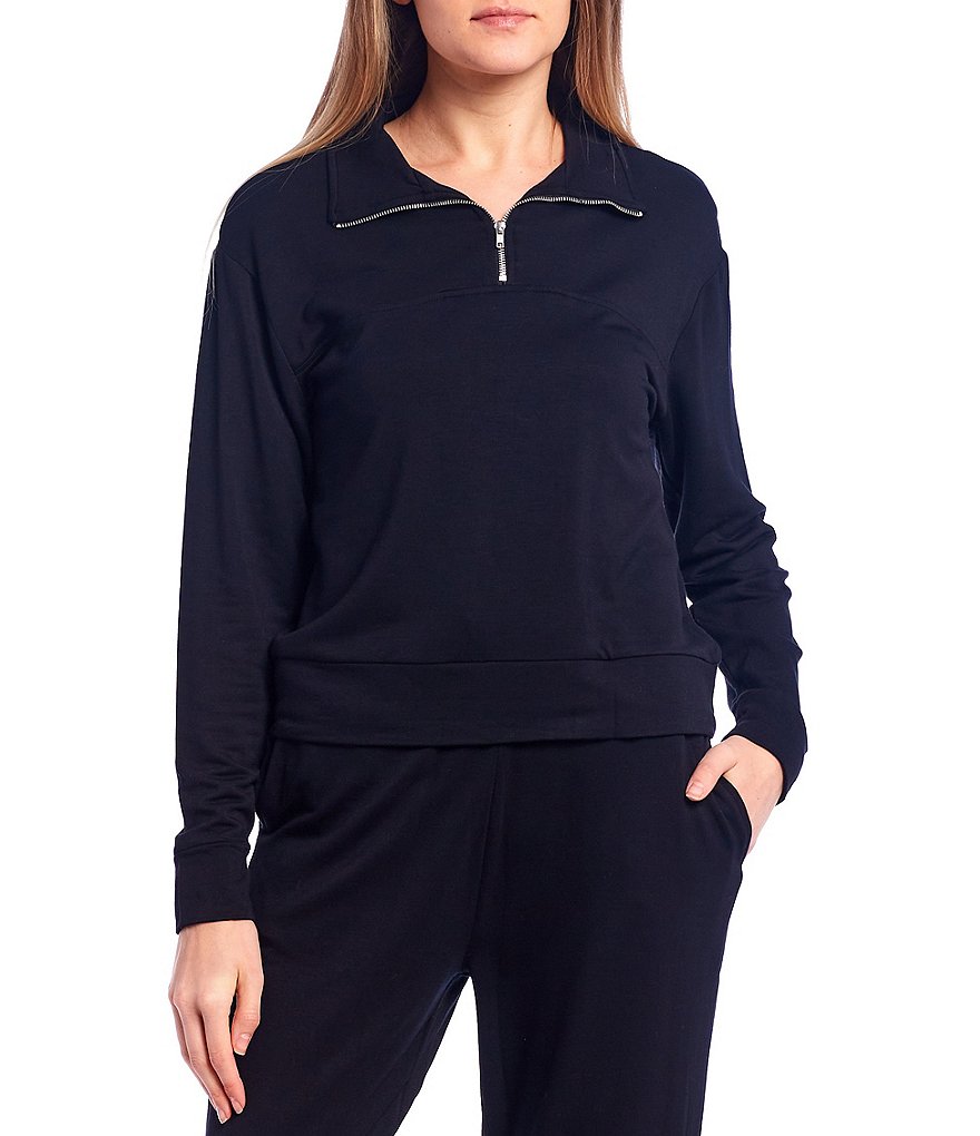 Coco + Jaimeson Coordinating Off-The-Shoulder French Terry Top