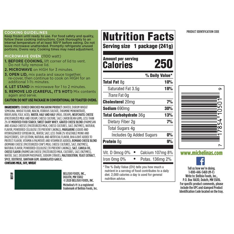 Michelina's Frozen Fettuccine Alfredo - 8.5oz