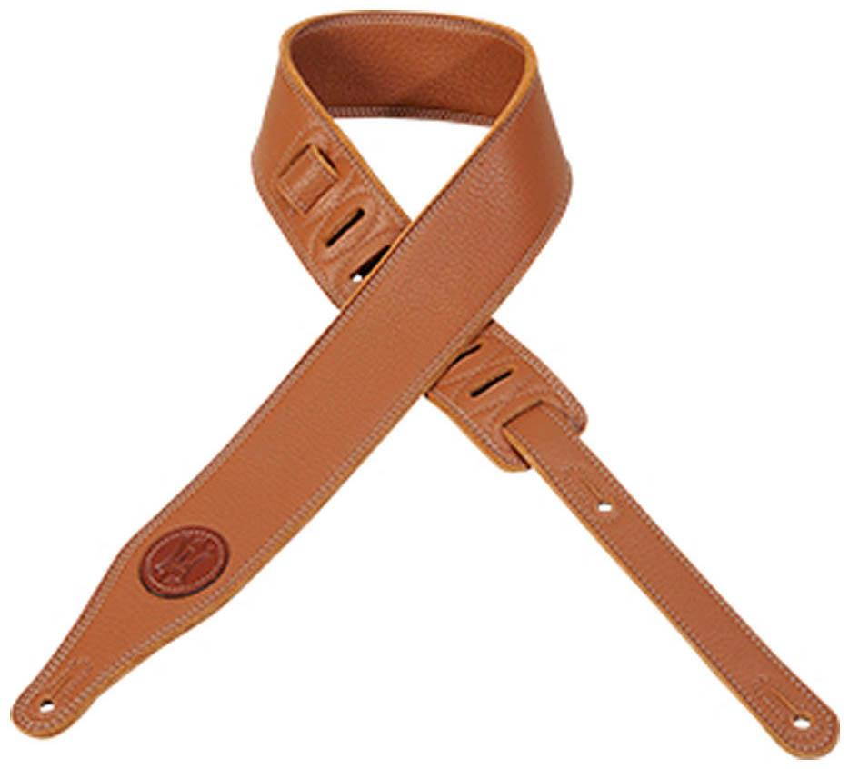 Levy's M17SS-TAN 2.5" Triple-Ply Soft Garment Leather Guitar/Bass Strap - Tan