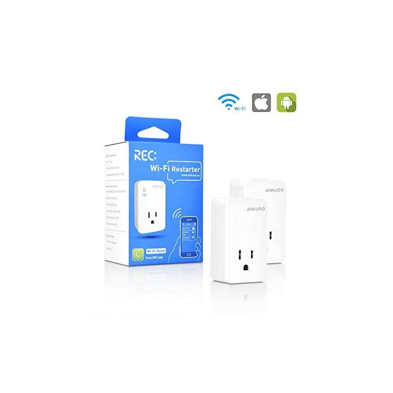 Router Reset 2 Pack Smart Plug Auto Monitor and Restart RouterModemAccess Points if Fails Auto Power Cycler for Routers Works with REC App
