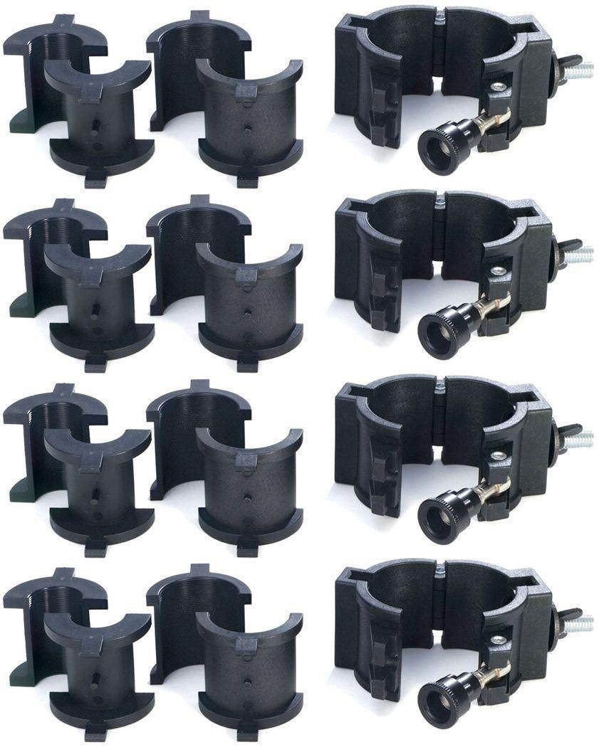 (4) Chauvet CLP10 CLP-10 360&deg;  Wrap Around "O" Clamps For Light Mounting