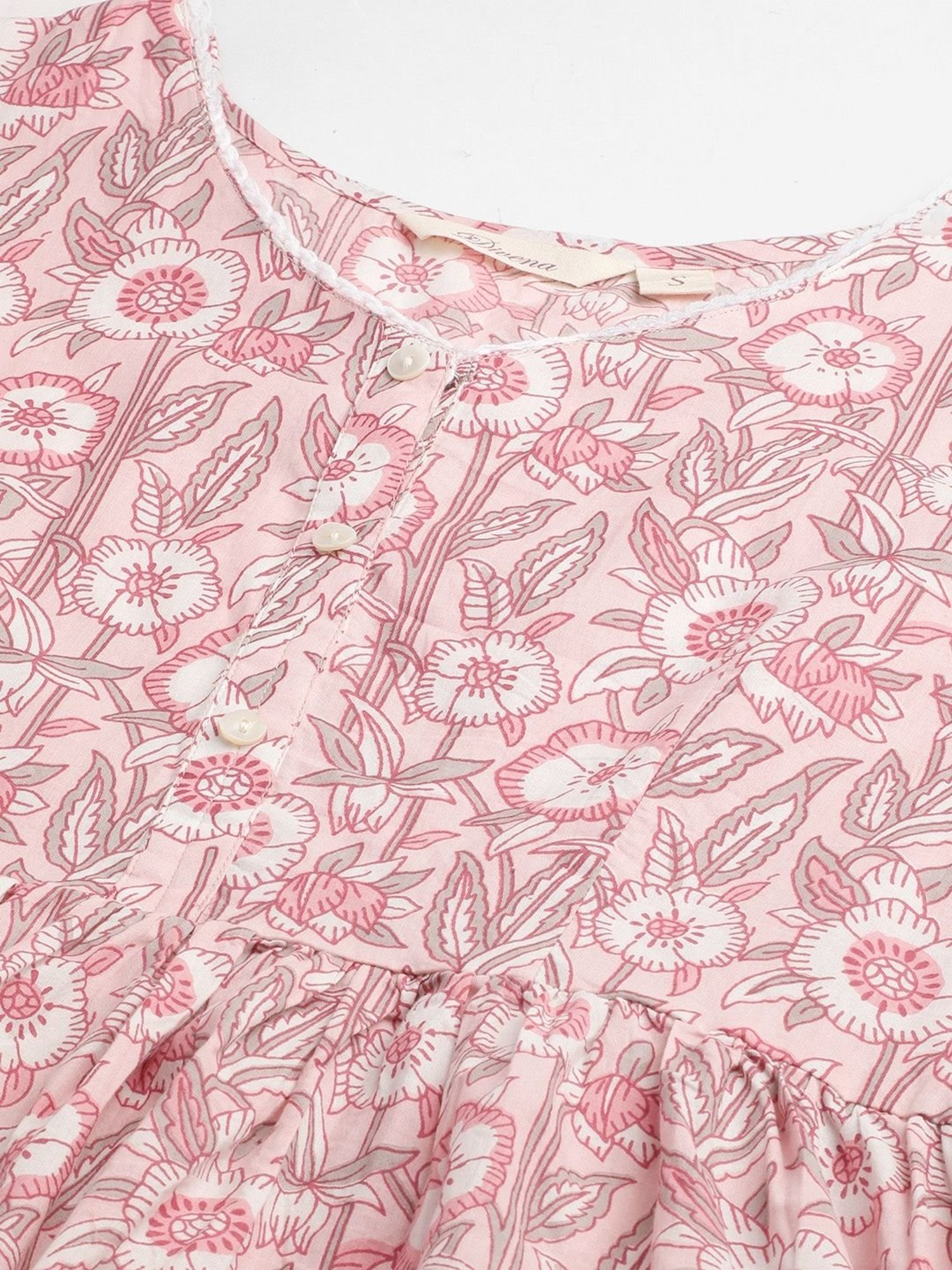 Divena Pink Printed Tunic