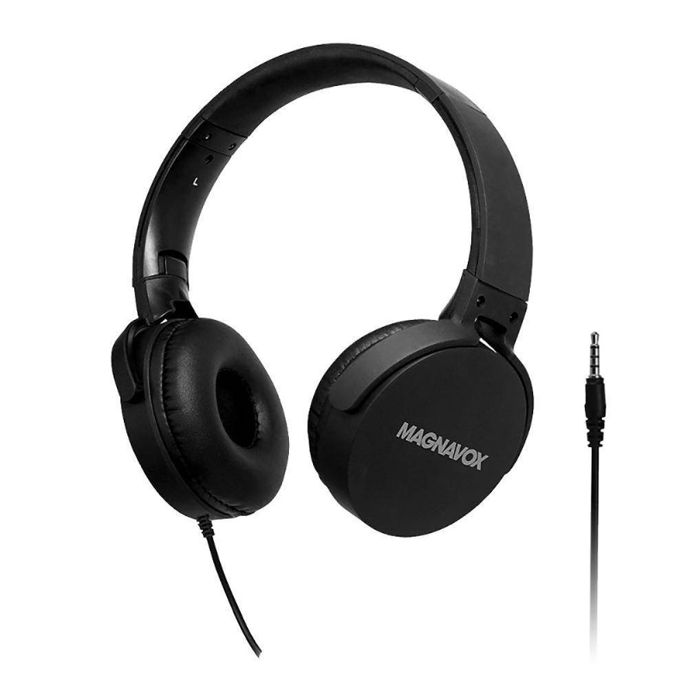 MAGNAVOX Black HPMV5026MBK Foldable Stereo Headphone