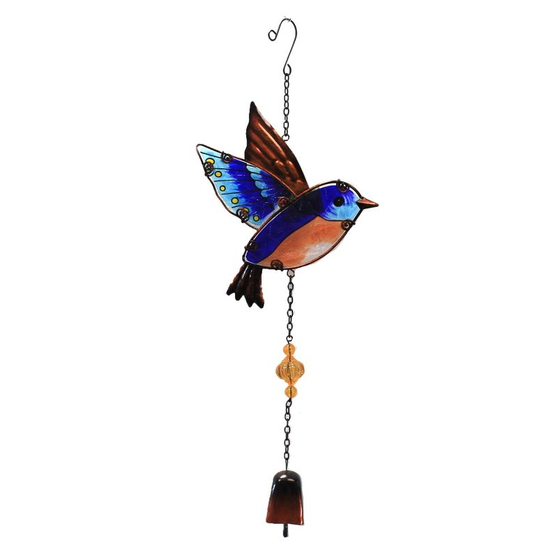 Home & Garden 18.0" Blue Bird Garden Bell Chime Patio Decor Regal Art & Gift  -  Bells And Wind Chimes