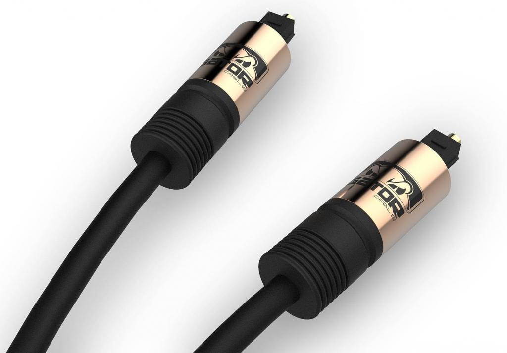GATOR CABLE Toslink Fiber Optic SPIDF cable - COPPER - 6 FT - Sound Bar, BluRay Player, Mini Disc, CD, DVD, DAT, MP4 with fully enriched and detailed sound quality