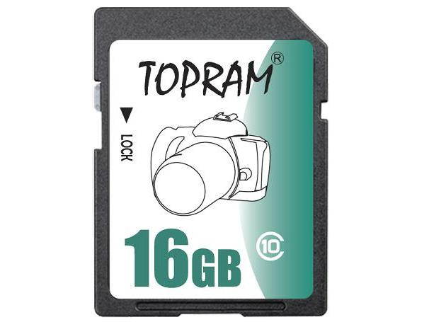 TOPRAM 16GB SD 16GB SDHC Card Class 10 Extreme Speed for Camera & Camcorder