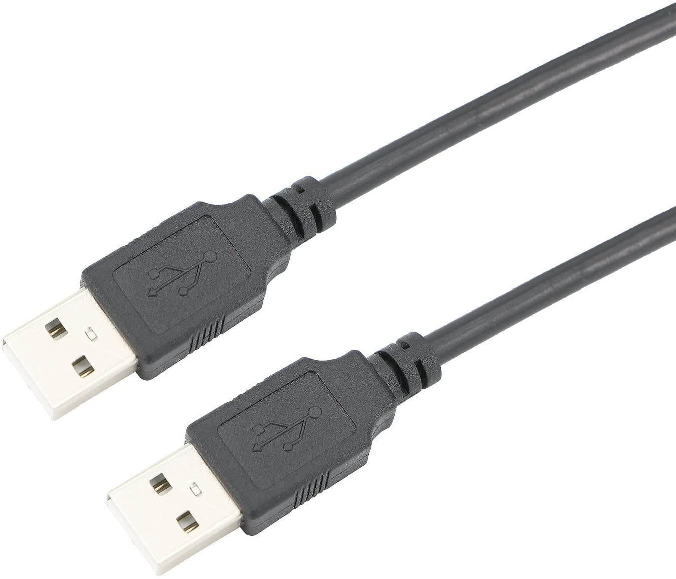 Pasow USB 2.0 Type A Male to Type A Male Extension Cable AM to AM Cord Black (25Feet/8M)