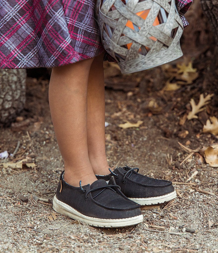 Hey Dude Girls' Wendy Linen Washable Slip-Ons (Toddler)