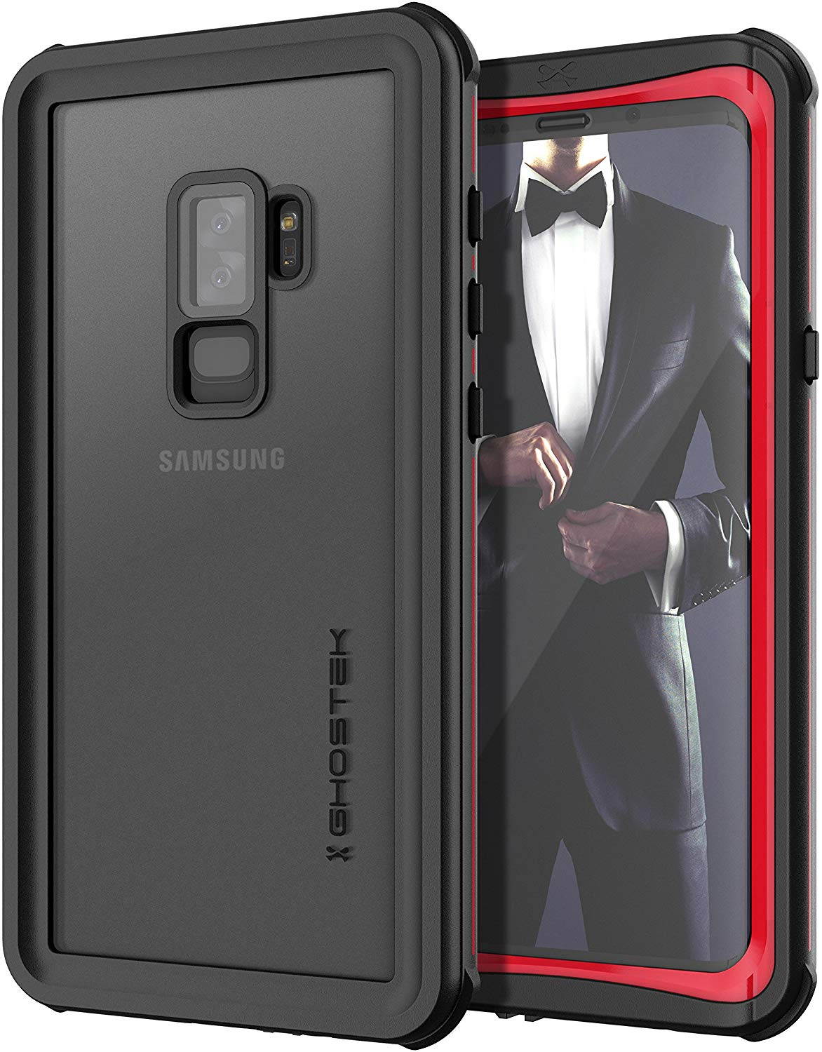 Ghostek Nautical Galaxy S9 Plus Waterproof Case with Screen Protector Slim Extreme Heavy Duty Protection Tough Shockproof Full Body Underwater Watertight Seal for 2018 Galaxy S9+ (6.2 Inch) - (Black)