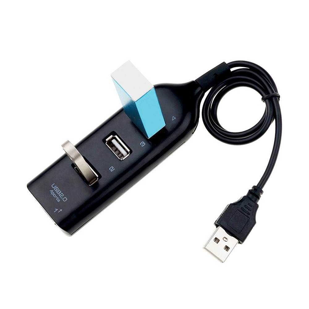 4-Ports USB Hub 2.0 Multi USB Splitter Hub Use Power Adapter Expanderfor PC Laptop Computer