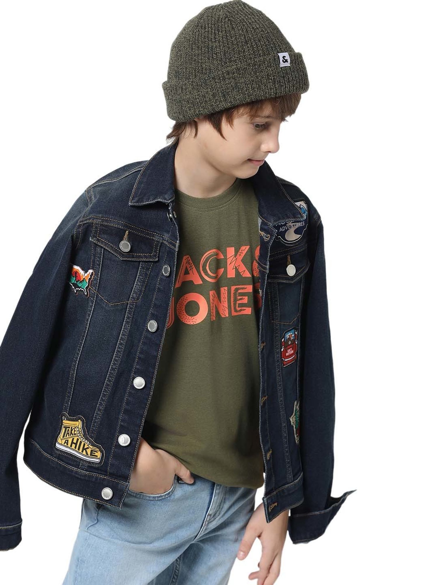 Jack & Jones Junior Green Printed T-Shirt