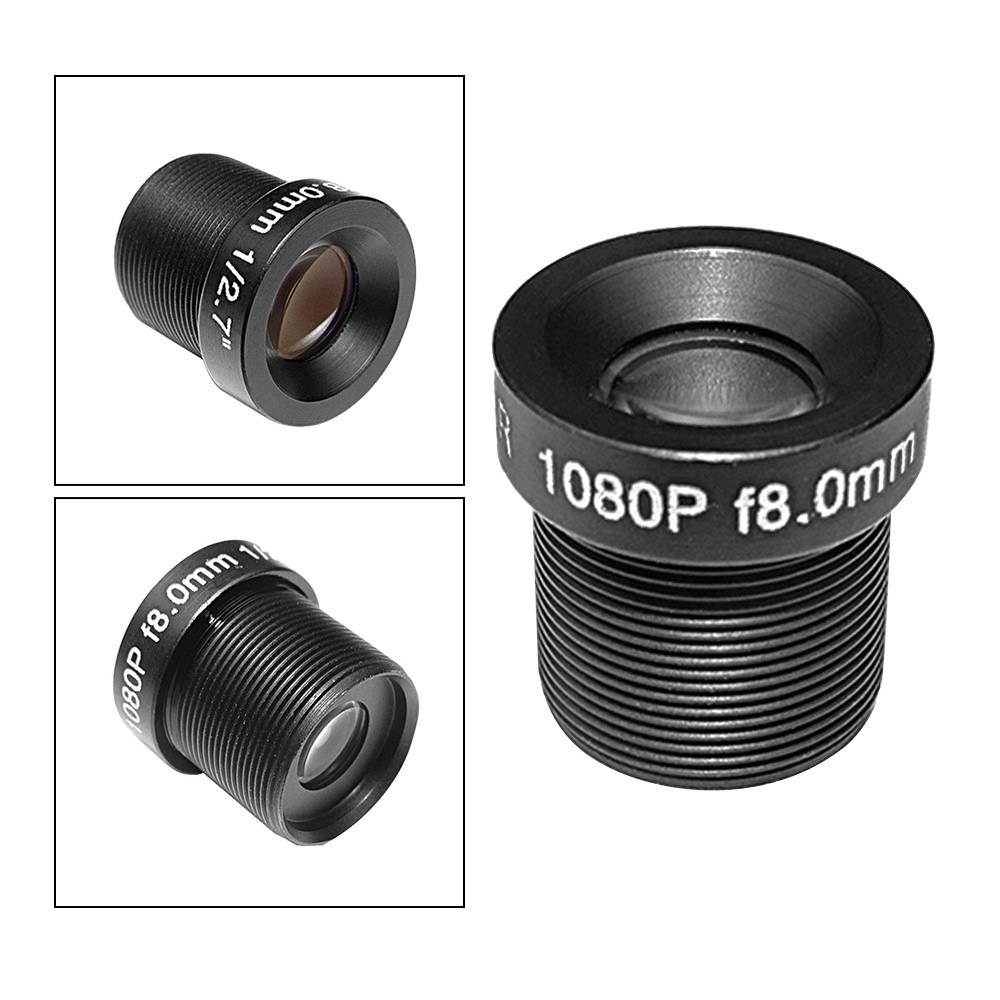 HD 2.0Megapixel 2MP 8mm M12 CCTV Board Lens IP Camera Lens F2.0 Fixed Iris M12*P0.5 1/2.7" Image Format 25&deg;