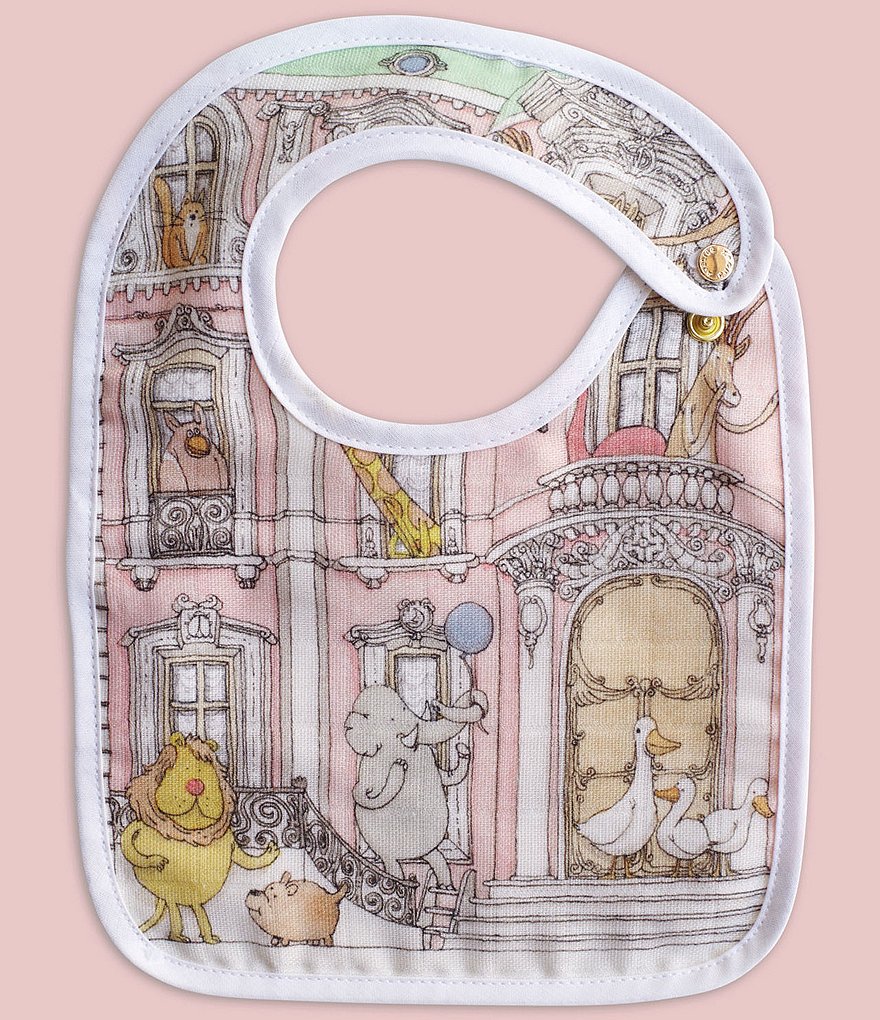 Atelier Choux Paris Organic Cotton Baby Monceau Mansion Small Bib
