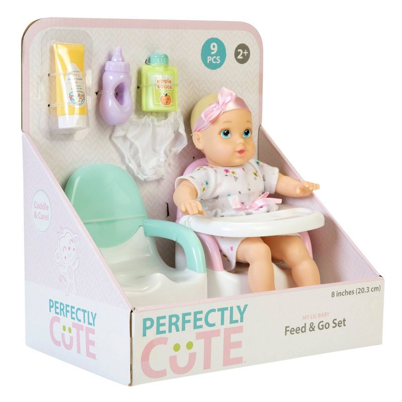 Perfectly Cute 8" My Lil' Baby Feed N Go Set - Blue Eyes