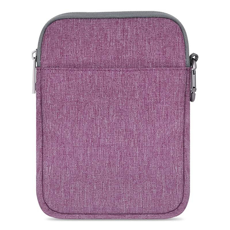 6 Inch Kindle Sleeve Case Fits for AllNew Kindle 10th Generation 2019Kindle Paperwhite 2018 Nylon Cover Pouch Bag for Kindle VoyageKindle 8th Gen 2016Kindle Oasis 6quot EReader Purple