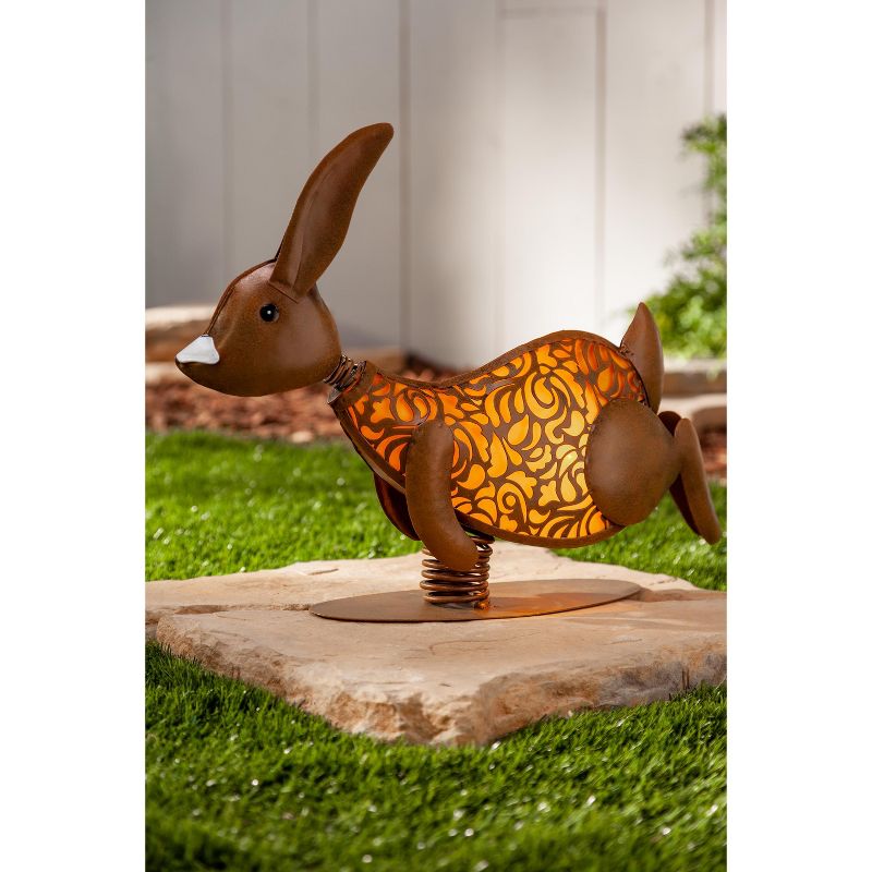 14.5" Polyresin Great Horned Owl on Stump Black - Hi-Line Gift