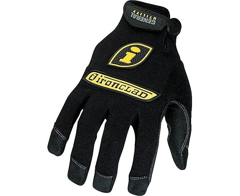Ironclad General Utility Spandex Gloves, Black GUG-05-XL