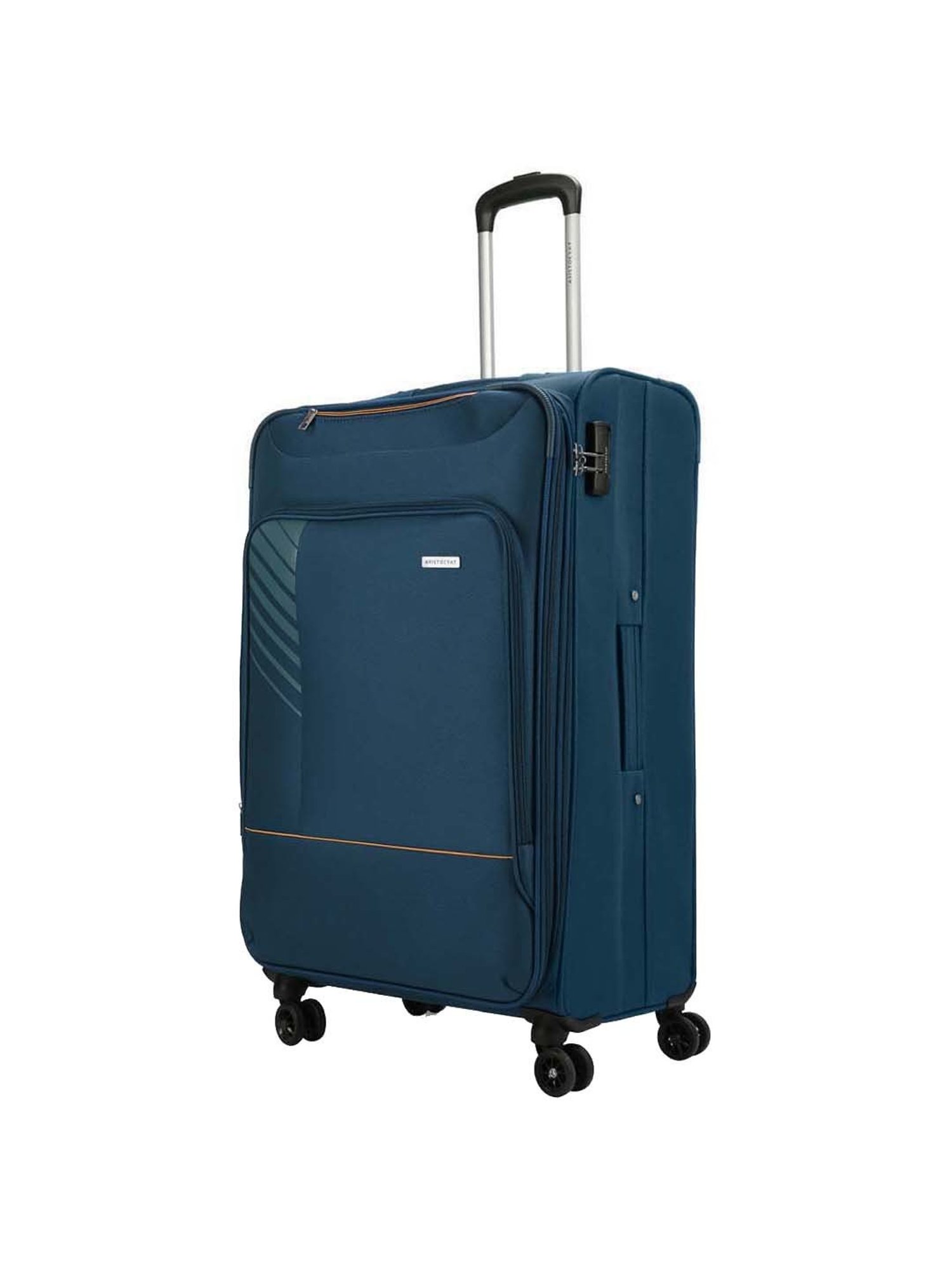 Aristocrat Vitara Blue Solid Soft Large Trolley Bag - 47 cm