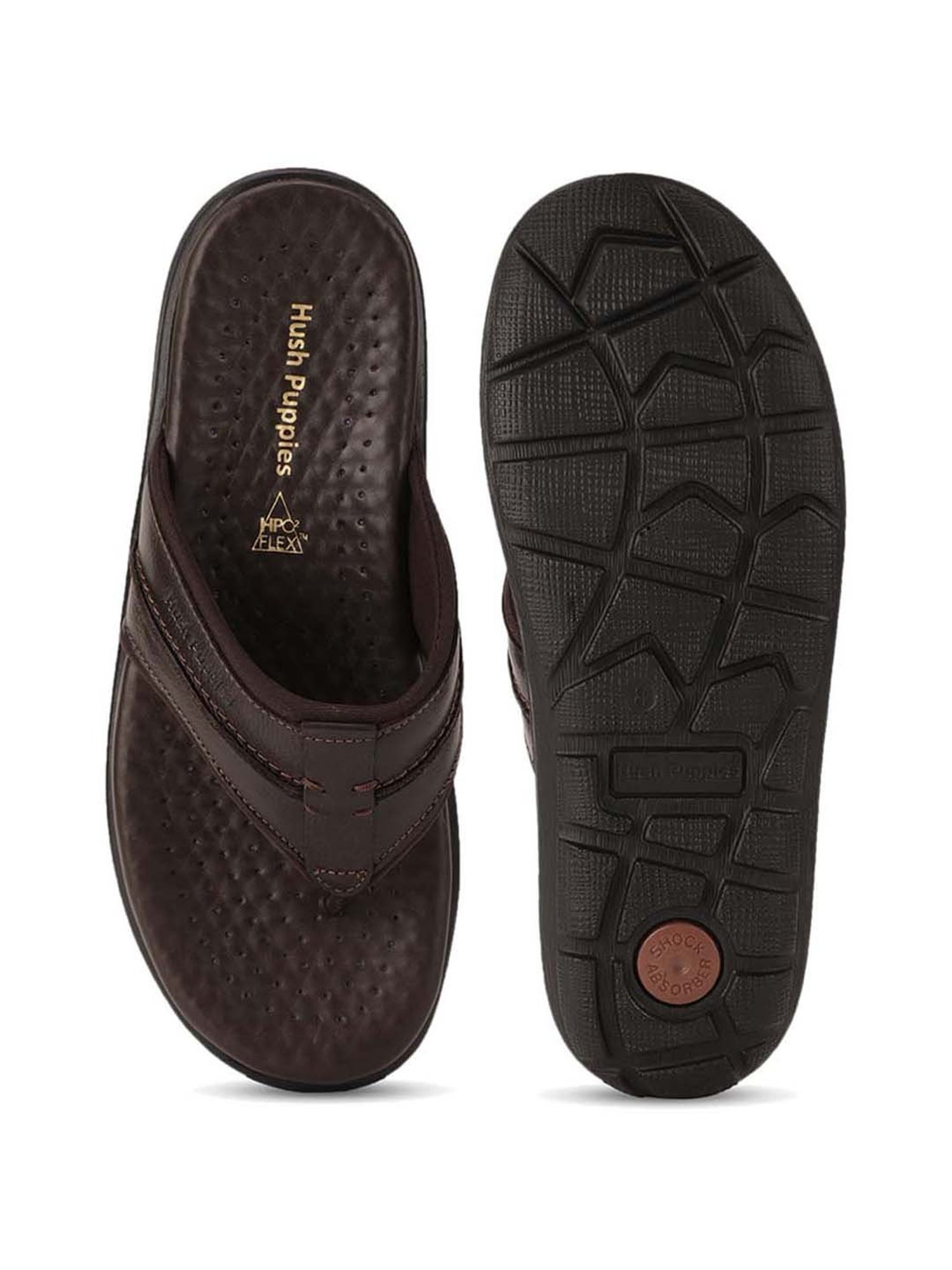 Hush Puppies by Bata Men's Cognac Thong Sandals