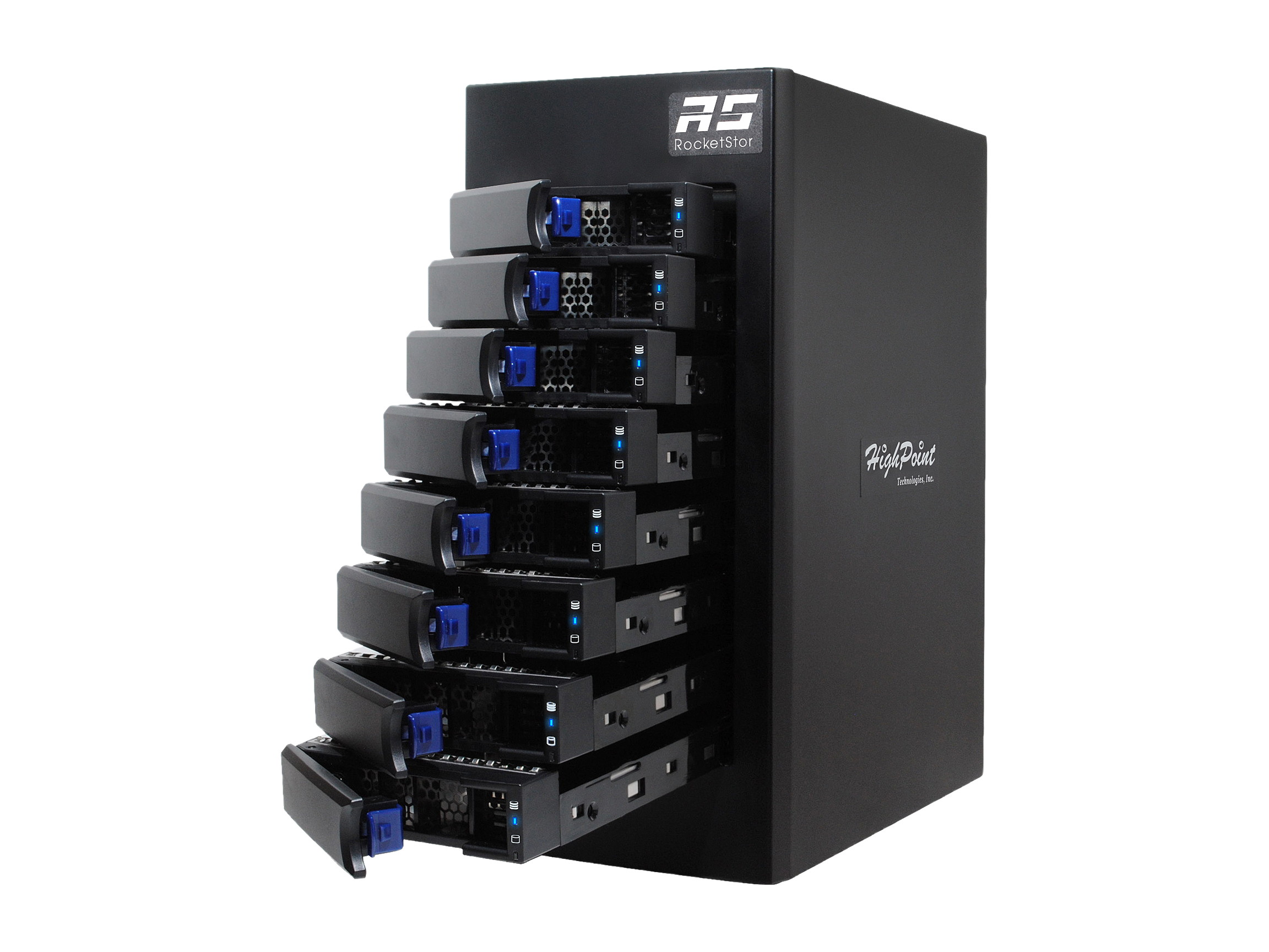 HighPoint RocketStor RS6628A 8-Bay 2nd Gen Thunderbolt 3 Hardware RAID Enclosure