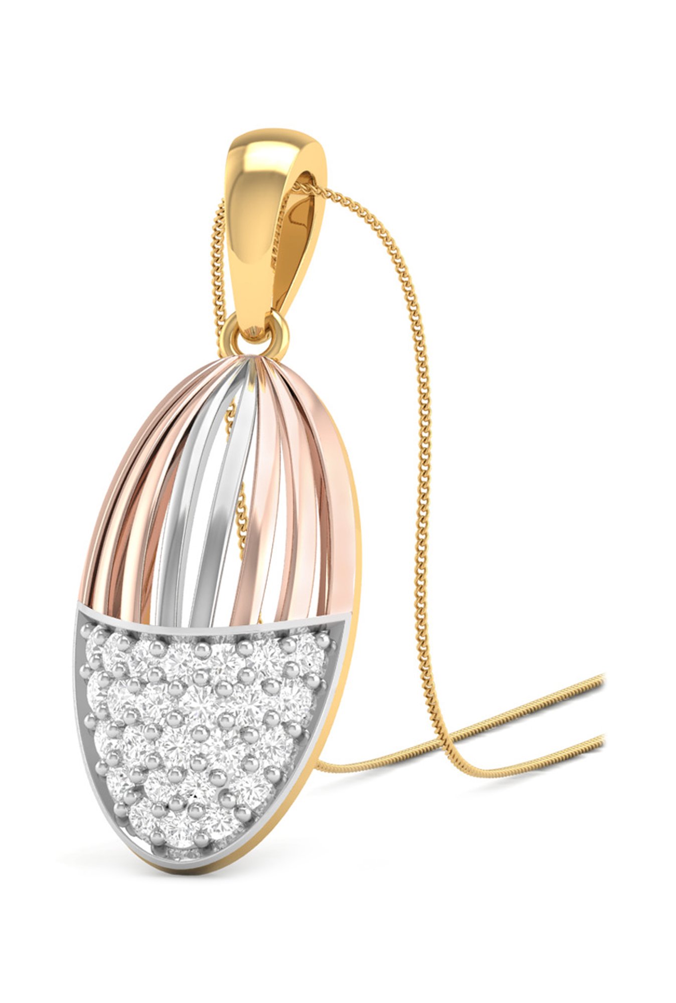 PC Jeweller Crevan 22 kt Gold Pendant without Chain