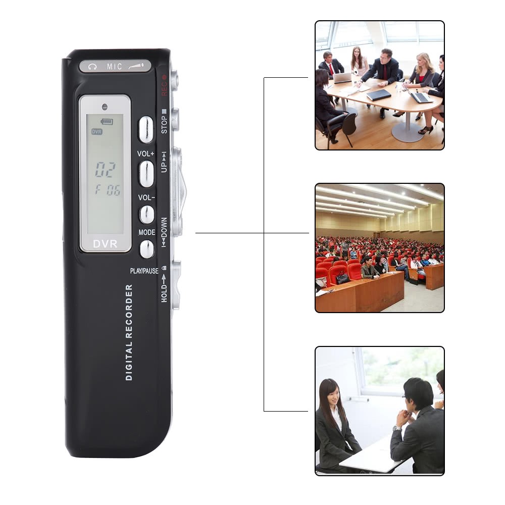 SK-010 8GB Digital Audio Voice Phone Recorder Dictaphone MP3 Music Player Voice Activate VAR A-B Repeating Loop
