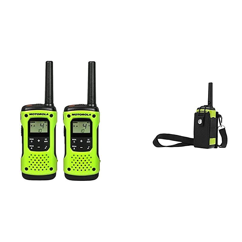 T600 Talkabout Radio 2 Pack Bundle with MOTDB PMLN7706AR Talkabout TwoWay Radio Carry Pouch