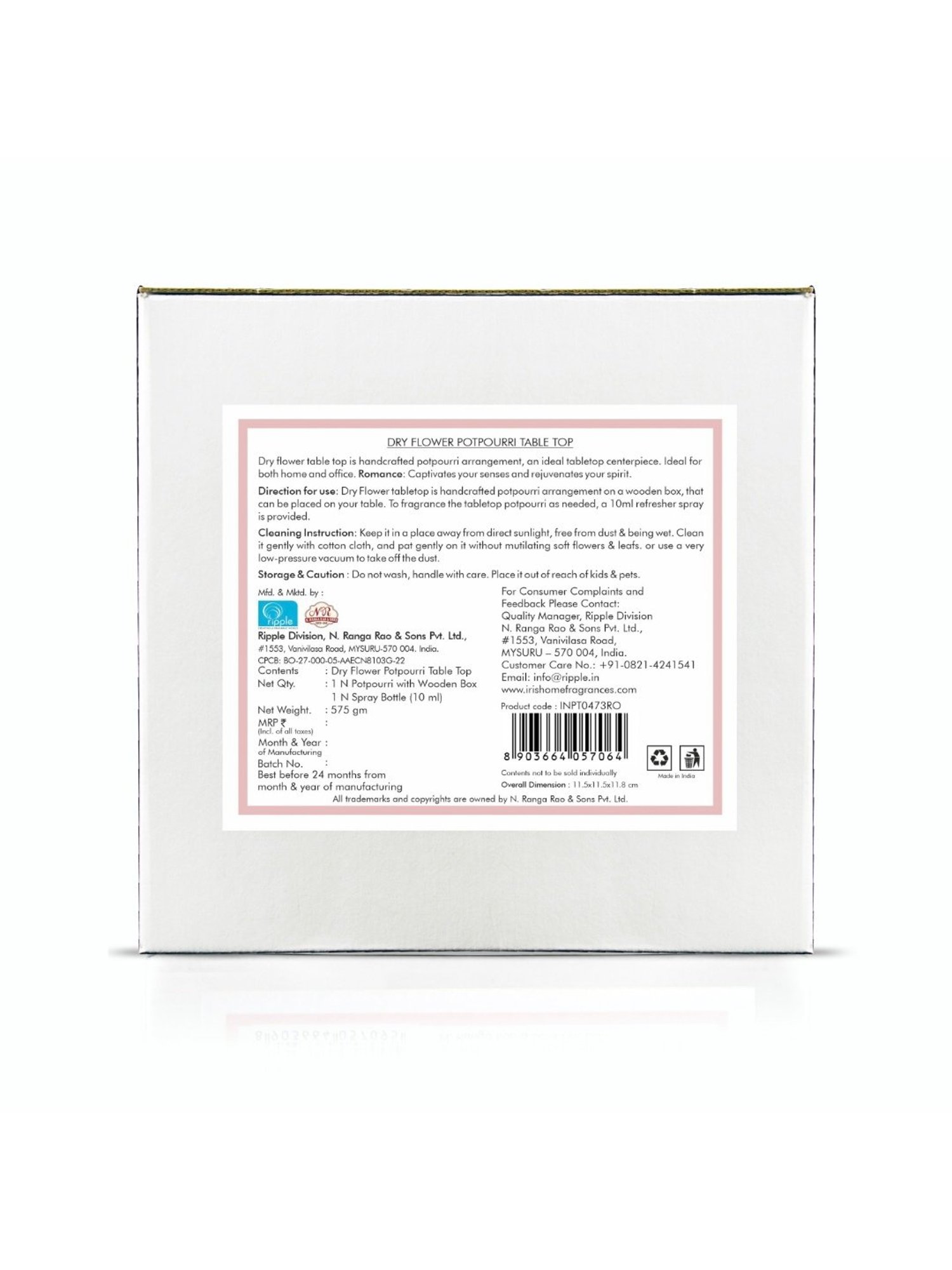 Fabindia Home Yavana Brown Ceramic Incense Holder