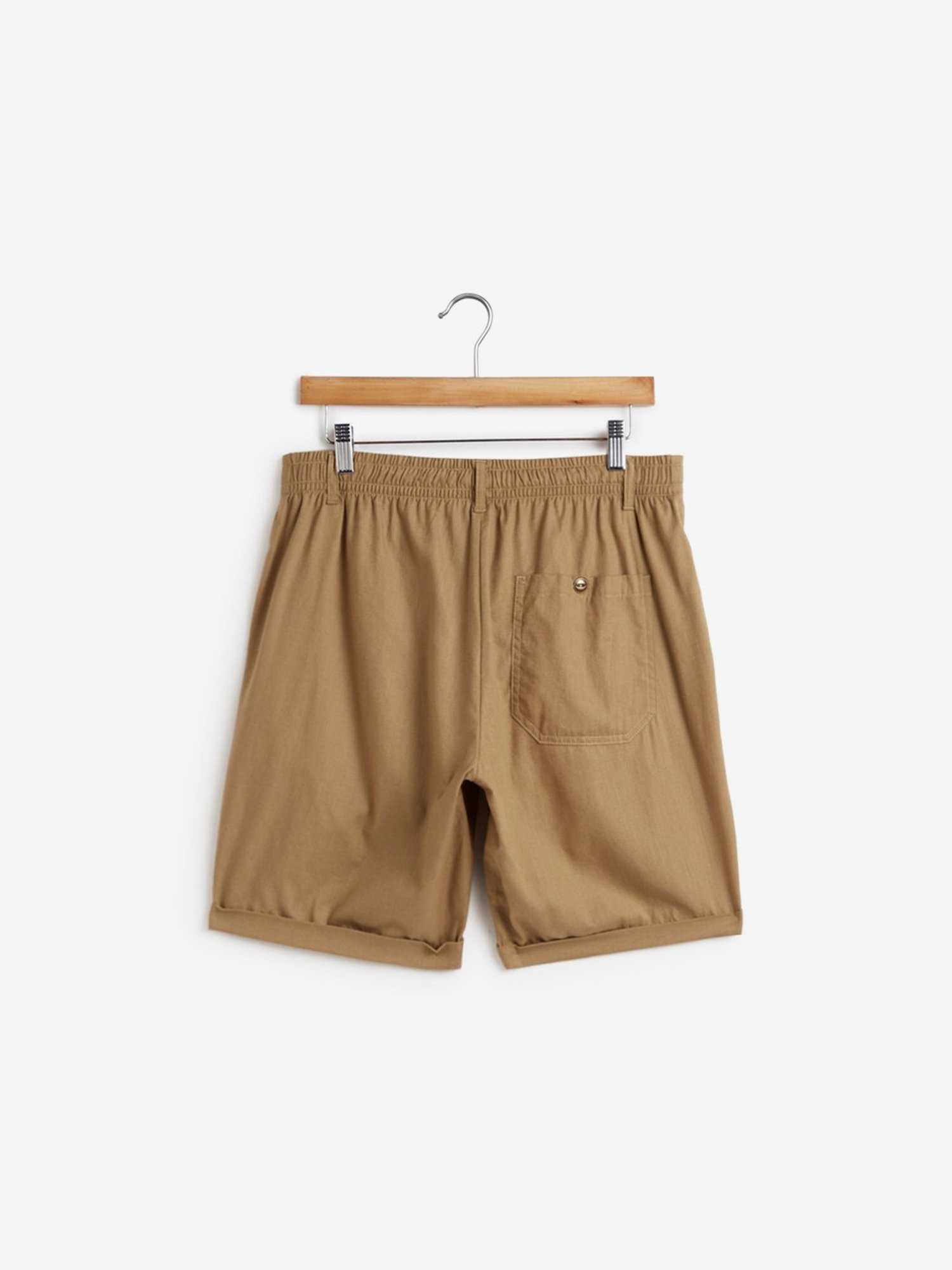 ETA by Westside Beige Slim Fit Shorts